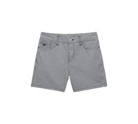 Superdry Mid Rise Stripe Denim Shorts Gris 28 Femme