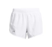 Under Armour Short Femme Fly-By 3'' Blanc Taille M