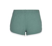 Short femme Urban Classics organic interlock retro hotpants (Grandes tailles) Vert 4XL