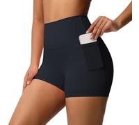 Short Femme Waterproof Shorts Confortable avec Poche Boxer Sécurité Leggings Opaque Yoga Pantalon Court d'affaires Gainant sous-Vêtements pour Fitness Course