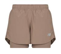 Short femmes New Balance SPORT ESSENTIALS 2-IN-1 SHORT Marron EU L
