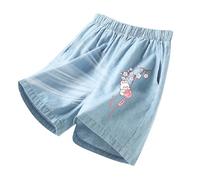 Short Fille - Shorts D'éTé Pour Filles Parfaits Pour Jouer Dehors Confortables Et à Taille éLastique Ces Shorts DéContractéS Conviennent Aux Petites Filles De 3 à 13 Ans Faciles à Laver à La Main