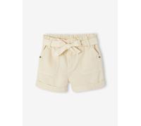 Short fille style paperbag écru 3A