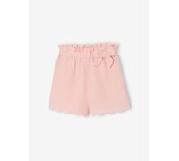 VERTBAUDET Short Fille volanté en Gaze de Coton Rose pâle 10A