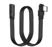 short flat cable usb type c 2.0 90 degree pd 65w usb c 2.0 short data cable usb type c flat data cable fast charging data cable data sync cable
