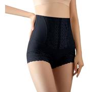 Short Gainant Femme Ventre Plat Grande Taille Culotte Gainante Amincissante Panty Gainant Invisible Culottes Sculptantes Taille Haute Shorty Anti Frottement Cuisse Minceur Shapewear (Black, M)
