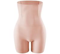 Short gainant sans couture qui reste en place - Vêtement gainant taille haute - Contrôle du ventre, rose clair, XL-XXL