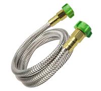 Short Garden Hose with Female to Female Connector, Stainless Steel Leader Water, Lightweight, with to Connector for Outdoor Use, Watering and Irrigation