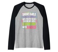 Short Girls Sweet Until We're Chipmunks with Rabies - Manche Raglan