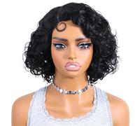 Short Glueless Pre Plucked Cut Wigs,5x1 Lace Body Wave Bob Wig Human Hair for Black Women,180 Density Effet naturel et Volumineux