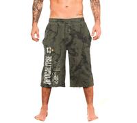 Short Gothic de Alchemy England - Apocalypse - Short Long Homme - S à XL - pour Homme - kaki S