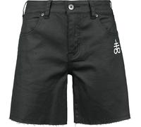 Short Gothic de Black Blood by Gothicana - Short avec Petite Broderie - 27 à 29 - pour Femme - noir 27