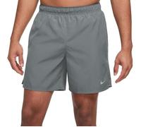 Nike Mid Thigh Length Short M NK DF Challenger 7Bf Short, Smoke Grey/Smoke Grey/Reflective Silv, DV9359-084, L