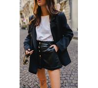 Short Guillaume Simili Cuir Noir
