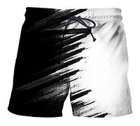 Short Hawaïen Homme Homme Shorts Maillot de Bain Block Short de, Séchage Rapide avec Mesh Lining Plage Sport Jogging Casual Vacances, Pantalon de Bain dans Short de Bain Ample à Imprimé Neige 3D