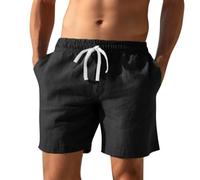 Short Homme avec Cordon Taille Elastique Shorts Et Bermudas Homme avec Poche Sport Bermuda Leger Respirant Pantalon Court Casual Baggy Pantacourt D'extérieur Trekking Shortsable D’Été Mode