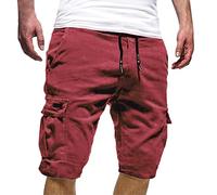 Short Homme Bermuda Multipoche Bandana Roi Integré Fermeture Eclair Creme Africain Meilleur Sexy Plage Simili Cross Maison Fluide Masculin Marin Coupe Courte Treillis Soccer Flottant Genoux Camel