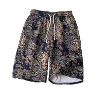 Short Homme Bermuda, Short décontracté Ample pour Homme Coupe Droite imprimé Sportif Confortable été 2025 Mode Loisirs extérieur