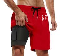 Short Homme Cargo à SéChage Rapide Confortable Respirant Pants Cordon Serrage Taille éLastiquéE Shor Sport Cargo Montagne Baggy Short Pantalon en Lin DéContracté Gym Fitness avec Cordon Serrage#02
