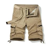 Short Homme Cargo Décontracté - Short Cargo pour Homme, Coupe décontractée, pour Le Travail, l'extérieur, avec Poches, pour Le Travail, la randonnée, Les Voyages, décontracté
