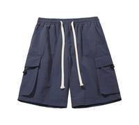 Short Homme Cargo Léger - Short de Travail Ample à séchage Rapide pour Hommes, Short de Cinq en Nylon avec Poches d'extérieur, modèles à Quatre Poches, Pantalon de Travail Polyvalent décontracté
