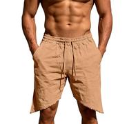 Short Homme Cargo Multi Poches Shorts Été Mesh Doublure Intérieure Coupe Ample Jambe Droite Cinq Pouces Tissu Coton Outdoor Sport Polyvalent Pantalon Mi-Long Taille sans Serrage
