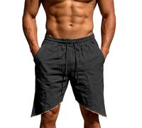 Short Homme Cargo Multi Poches Shorts Été Mesh Doublure Intérieure Coupe Ample Jambe Droite Cinq Pouces Tissu Coton Outdoor Sport Polyvalent Pantalon Mi-Long Taille sans Serrage