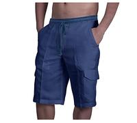 Short Homme Casual Chic Shorts Et Bermudas Homme avec Pochettes Bermuda Homme Plage Pantacourt Homme été Short Cargo Homme Respirant Short Sport Homme Jogging Homme Ceinture Elastique