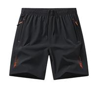 Short Homme en Lin Coton pour D 4XL Basketball Cuir Sportswear Zippé Frottement Fermeture Décontractée Style Uni Destockage Maillots Confortable Qui Delavé String