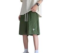 Short Homme Ensemble Décontracté Homme Cinq Pièces Pantalon Short Été Nouvelle Mode Confortable Respirant Léger (Army Green, M)