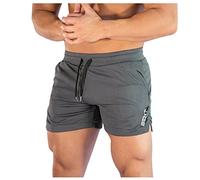 Short Homme Fitness,Pantacourt Hommes Jogging Short Court Masculin avec Cordon Taille Elastique Pantalon Court Homme Boxing Cuissard Hommes Salle De Sport Short
