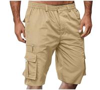 Short Homme Grande Taille, Taille Elastique Short Court avec Poches Casual LâChe Pantalon Court Baggy Bermuda Cargo Sport Jogging Slim Fit Militaire Pantalon Outdoor RandonnéE Shorts