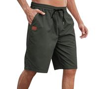 Short Homme Habillé Tactique Styles Foot Travail Ceinture Cargo Ajustée avec Multi-Poches Shorts de Sport Jogging Outdoor 04-Armée Verte XL