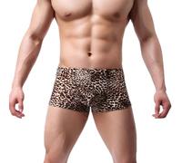 Short Homme Leopard Ete de Plage Calecon Homme Boxer Séchage Rapide Maillot de Bain Piscine Moulant Caleçons Boxers Sexy Érotique Shorts et Bermudas Grande Taille Sous Vetement Slip Natation Sport