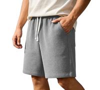 Short Homme, Short Homme Blanc, Short Frais Été Glace Soie Respirant Léger Idéal pour Sport Et Quotidien Maillot de Bain Jogging
