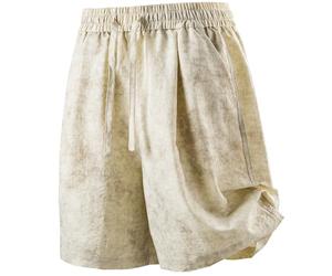 Short Homme Short Homme Été Loisirs Lin Stretch 2026 Été Loisirs Shorts Mode Tie and Dye Simple Bermuda Hose Style Artistique Unique Respirant Doux Tendance Plage Exceptionnel Confortable