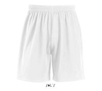 Short Homme - SOL'S - San Siro 2 - Blanc - 100% Polyester - Taille L L