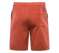 Short Homme Sport Leger Bermuda Ceinture Elastique Short Lin avec Poche Fitness Molleton Basket Tennis Coton Running Jogging Sport