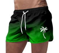 Short Homme Sport Plage Gradué Imprimé Short Respirant Décontracté Quotidien Shorts Cordon Élastique Polyvalent Shorts Confortable Pants Ample Loisir Vacances Natation Plage Été