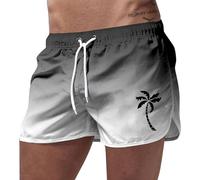 Short Homme Sport Plage Gradué Imprimé Short Respirant Décontracté Quotidien Shorts Cordon Élastique Polyvalent Shorts Confortable Pants Ample Loisir Vacances Natation Plage Été