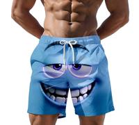 Short Homme Sport,Short décontracté Multifonctionnel pour la Plage - Short d'été Respirant en Maille Souple, idéal au Quotidien pour se Balancer confortablement.