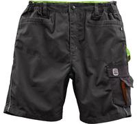 TERRAX Short pour homme taille 56 noir/limette 65 % PES / 35 % coton