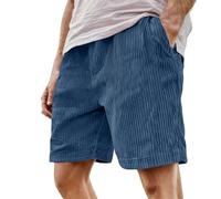 Short Homme Velour Côtelé Stretch Bermuda Cargo Shorts D'été Ample Taille Élastiquée de Plage Jogging Chino Sport avec Poches Confortable Décontracté Couleur Unie Outdoor Pantalon Court Sportswear