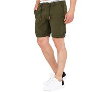 Short Indicode pour hommes bermuda Beauvals pantalon court en lin cordon stretch