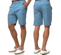 Indicode Hommes Apostolis Chino Shorts | Pantalon Court Chino à 4 Poches Copen Blue M