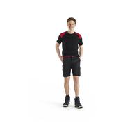 Short Industrie stretch 2D Noir/Rouge 144618329956 - Blaklader