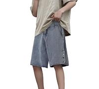 Short Jean Homme Short Homme Trail Court Pantalon Beige Blanc Japonais Bermuda Été Pantacourt Sport Ceinture Elastique Fitness Lot Ete Y2K 2XL en Leger Running Mini De Travail Chantier Taille Jogging