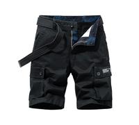 Short Jeans Homme Couleur Unie Musculation VTT Ete Baroudeurs Tennis Sport Bermudas Fitness avec Poche Bermuda Cargo Homme Short de Travail M