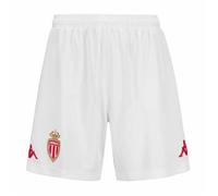 Short Kombat Ryder Home AS Monaco 24/25 pour Garçon - Blanc - Football - Non Imperméable - Respirant 12 ans