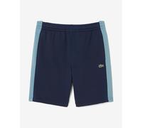 Short Lacoste Cotton Fleece Colour-Block bleu marine bleu clair - S